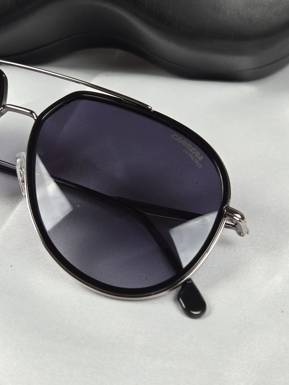Carrera 295/S Aviator Sunglasses 58mm Gunmetal Gray Gradient Lenses w/ Case